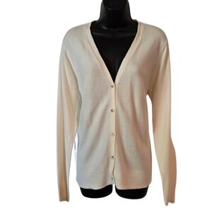 Women's Cream Cardigan Sweater